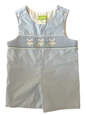 Classic Whimsy Boutique Smocked Easter Bunny Jon Jon Size 24 months Toddler Boy